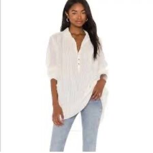 FREE PEOPLE waverly tunic size XS white